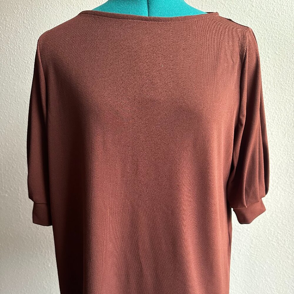 H&M Brown/Caramel Top/Blouse Size M